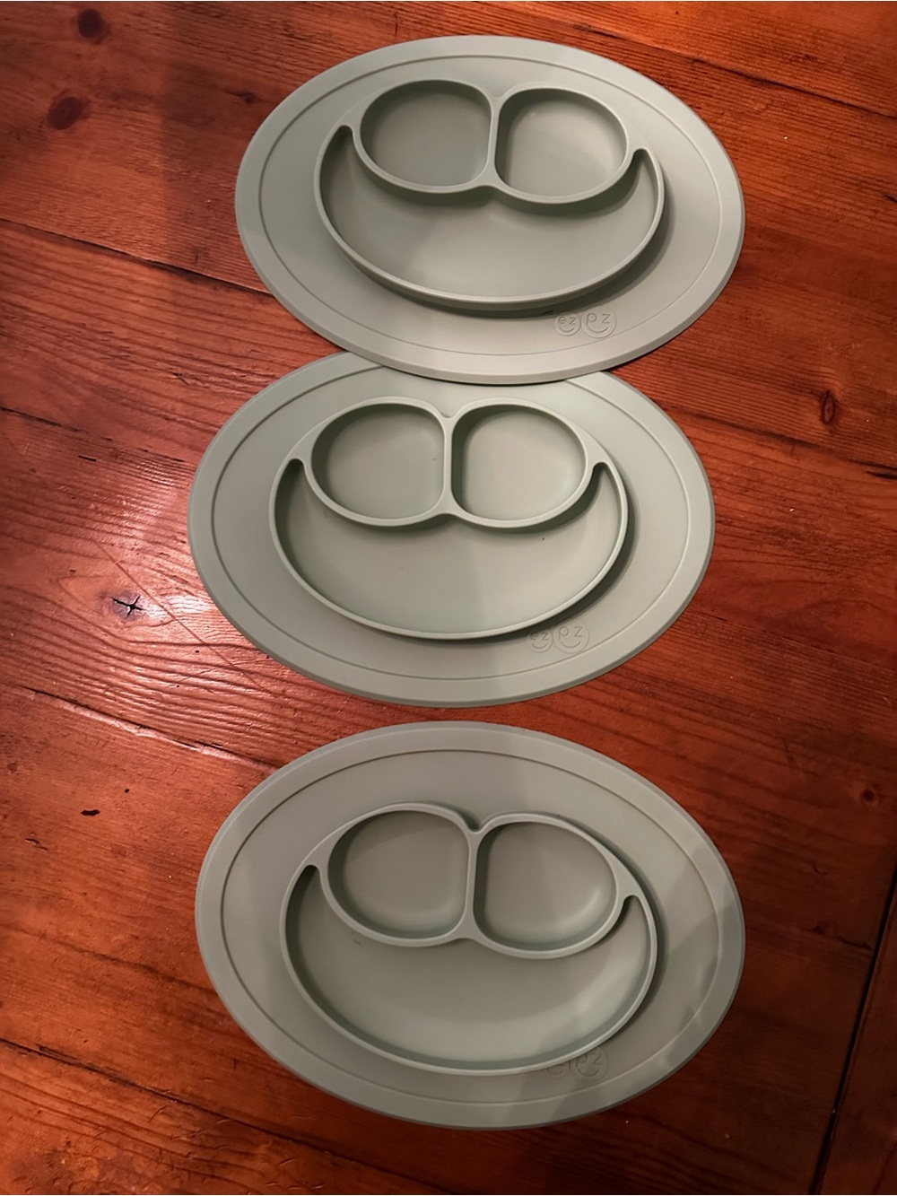 3 EzPz Silicone Mini Mats in Sage Green